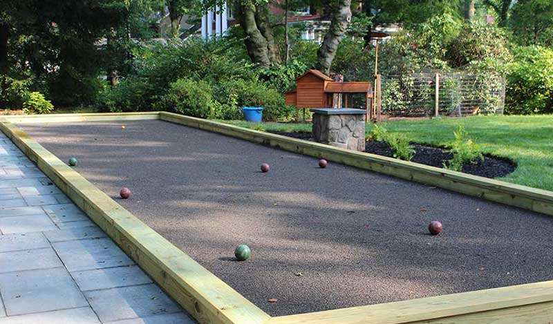 Pittsburgh Landscape Design - Backyard Bocce Ball Court
