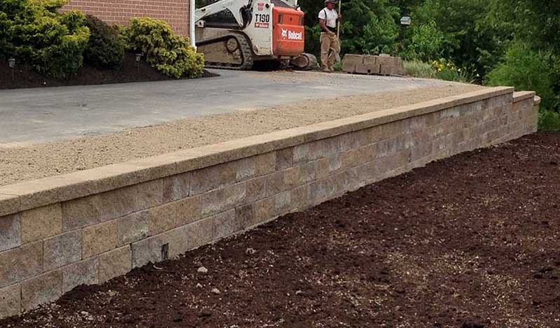 How to build a retaining wall for a driveway