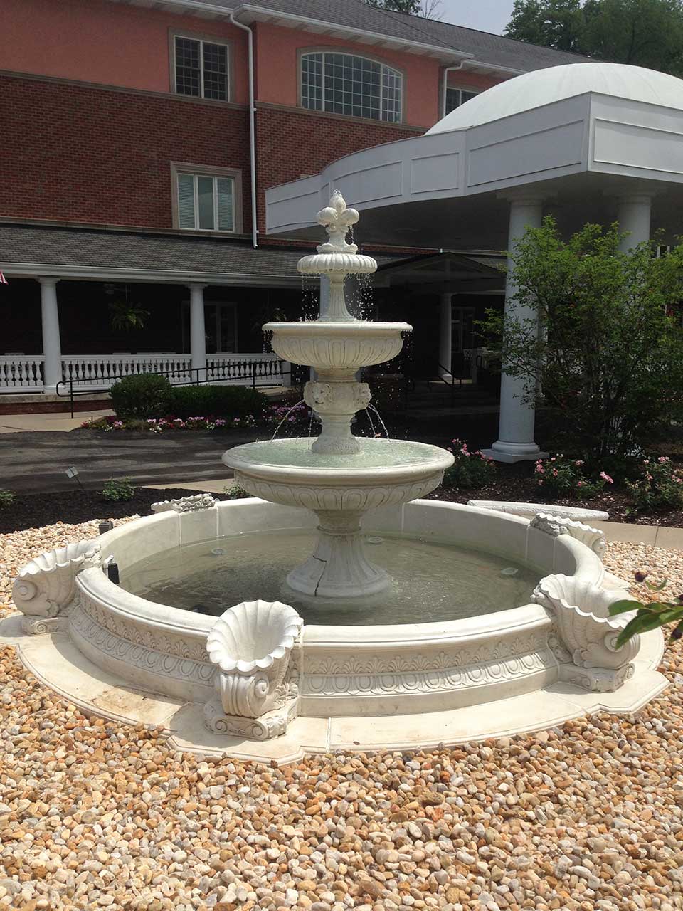 Outdoor Fountain With Pond